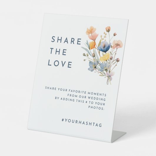 はっきりした結婚エレガントフローラ 台座サイン (正面)