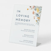 はっきりした結婚エレガントフローラ 台座サイン (正面)