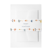 はっきりした結婚エレガントフローラ 招待状ベリーバンド (正面例)