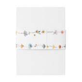 はっきりした結婚エレガントフローラ 招待状ベリーバンド (裏面例)