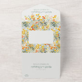 はっきりした結婚フローラ オールインワン招待状 (外側)