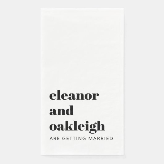 はっきりした結婚モダンタイポグラフィの白い背景 (正面)