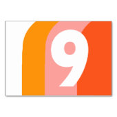 はっきりした結婚レトロ テーブルナンバー (正面)