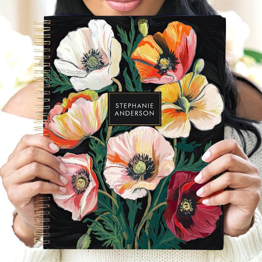 はっきりした絵を描ポピーフローラ名前をカスタムする プランナー手帳