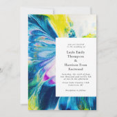 はっきりした絵を描抽象芸術 招待状 (正面)