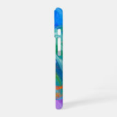 はっきりした絵を描抽象芸術 iPhone 16ケース (左側面)
