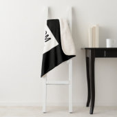 はっきりした編モダン集文字 | ブラック&ホワイト シェルパブランケット (インサイチュ)