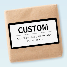 はっきりした編モダン集文字 | ブラック&ホワイト ラベル