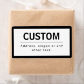 はっきりした編モダン集文字 | ブラック&ホワイト ラベル (インサイチュ)