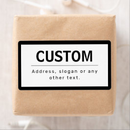 はっきりした編モダン集文字 | ブラック&ホワイト ラベル