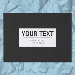 はっきりした編モダン集文字 | ブラック&ホワイト 薄葉紙