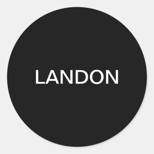 はっきりした編モダン集文字 ラウンドシール (正面)