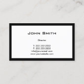 はっきりした縁どClapperboard取締役 名刺 (裏面)