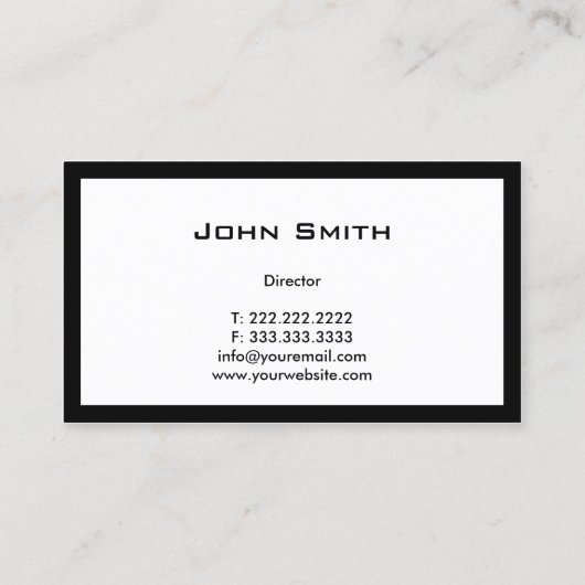 はっきりした縁どClapperboard取締役 名刺 (裏面)