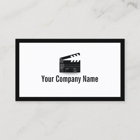 はっきりした縁どClapperboard取締役 名刺 (正面)