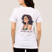 はっきりした美しい – 自信のある女性アート トライブレンドＴシャツ (裏面)