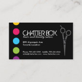 はっきりした美容師名刺 名刺 (裏面)