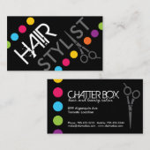 はっきりした美容師名刺 名刺 (正面/裏面)