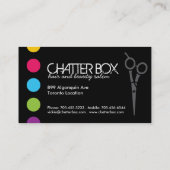 はっきりした美容師名刺 名刺 (裏面)