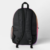 はっきりした美数々のしい: 鮮やか-Color Backpack プリントバックパック (裏面)