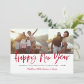 はっきりした脚本happy new year 数々の photo new year シーズンカード (スタンド正面)