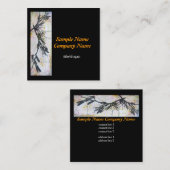 はっきりした自然アートカスタムデザイン名刺 スクエア名刺 (正面/裏面)