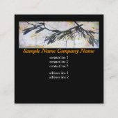 はっきりした自然アートカスタムデザイン名刺 スクエア名刺 (裏面)