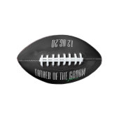 「はっきりした花婿の父」という手紙 アメリカンフットボール (正面)