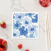はっきりした花模様数々の色の スタンダードカクテルナプキン (インサイチュ)