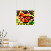 はっきりした蝶 ポスター (キッチン)