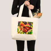 はっきりした蝶 ラージトートバッグ (正面(商品))
