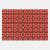 はっきりした装飾アートフローラ ラッピングペーパーシート (正面3)