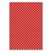 はっきりした赤いハートラブデザイン – 完璧なカスタムGi テーブルナンバー (裏面)