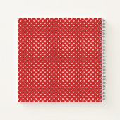 はっきりした赤いハートラブデザイン – 完璧なカスタムGi ノートブック (裏面)