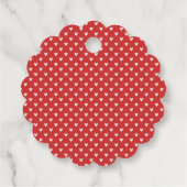 はっきりした赤いハートラブデザイン – 完璧なカスタムGi フェイバータグ (裏面)