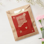 はっきりした赤いハートラブデザイン – 完璧なカスタムGi フェイバーバッグ (封をした状態)