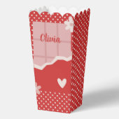 はっきりした赤いハートラブデザイン – 完璧なカスタムGi フェイバーボックス (正面)