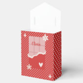 はっきりした赤いハートラブデザイン – 完璧なカスタムGi フェイバーボックス (オープン)