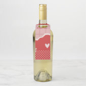 はっきりした赤いハートラブデザイン – 完璧なカスタムGi ボトルネックタグ (ボトル)