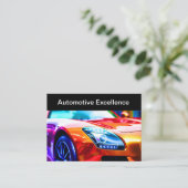 はっきりした車のカラフル車のBusiness Card 名刺 (スタンド正面)