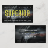 はっきりした車のスタイル 名刺 (正面/裏面)