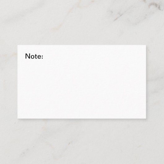 はっきりした車の名刺 名刺 (裏面)