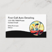 はっきりした車の名刺 名刺 (正面)