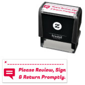 「はっきりした速やかに復刻して下さい。」 セルフインキングスタンプ (インサイチュ)