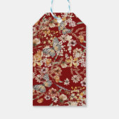 はっきりした野素朴花フローラベビー誕生日 ギフトタグ (裏面)