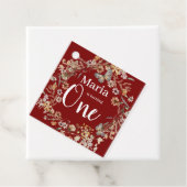 はっきりした野素朴花フローラベビー誕生日 フェイバータグ (インサイチュ)