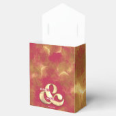 はっきりした金ゴールドエレガントピンクマゼンタカスタムウェディング フェイバーボックス (オープン)