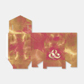 はっきりした金ゴールドエレガントピンクマゼンタカスタムウェディング フェイバーボックス (折り畳みなし)