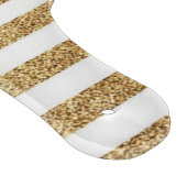 はっきりした金ゴールドグリッターと白ストライプ色 カッティングボード (角)