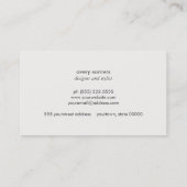 はっきりした金ゴールドモダングリッター円 名刺 (裏面)